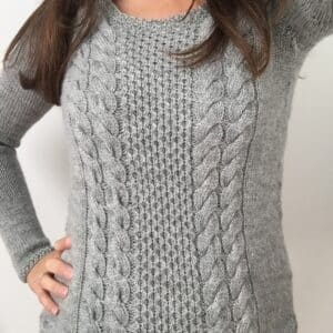 Abella - Pull femme au tricot - Torsades - Maloraé Designs