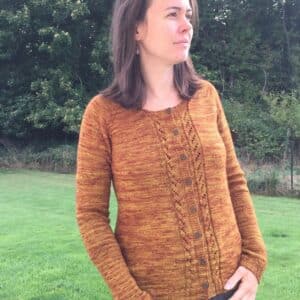 Gilet Acer - Gilet raglan pour femme au tricot - Maloraé Designs