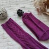 Camélia socks - Chaussettes au tricot - Torsades - Maloraé Designs