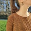 Solanales - Pull au tricot pour femme - Torsades - Maloraé Designs