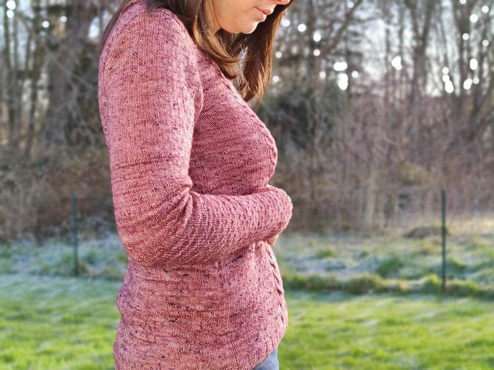 Allium, pull texturé pour femme