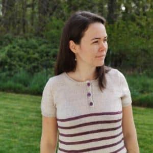 Cattleya Tee, polo au tricot