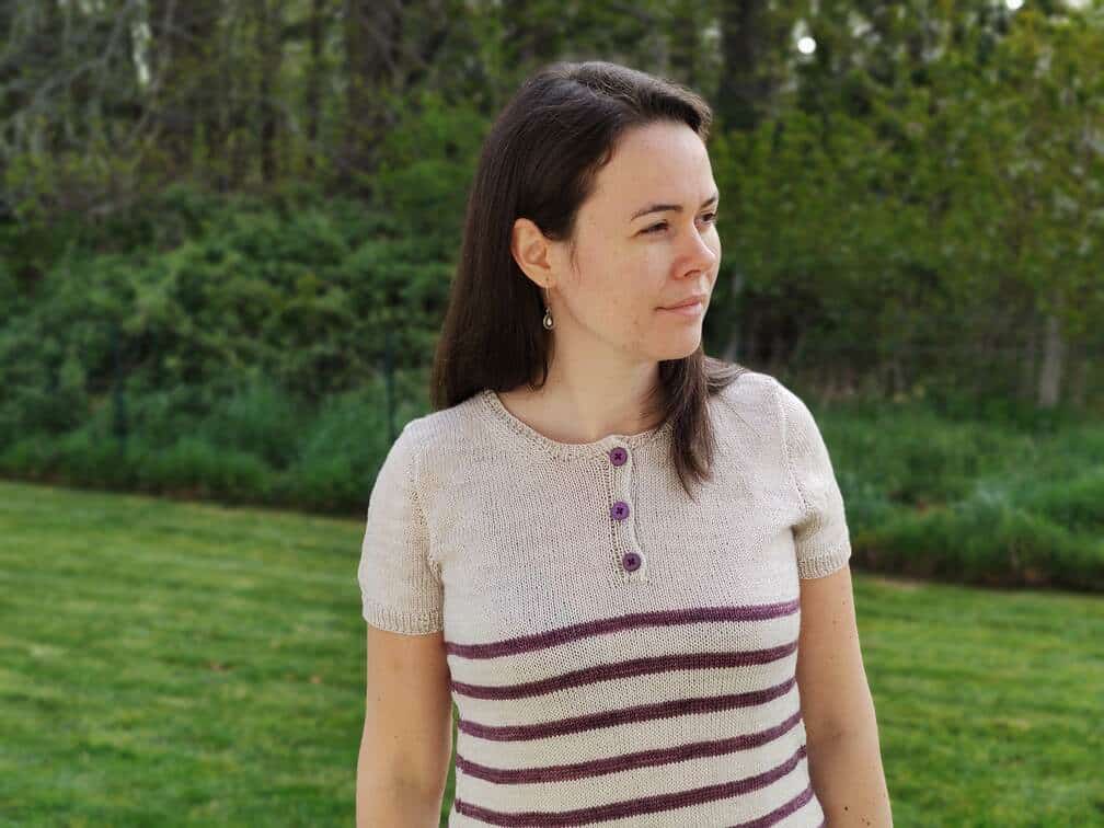 Cattleya tee, polo au tricot