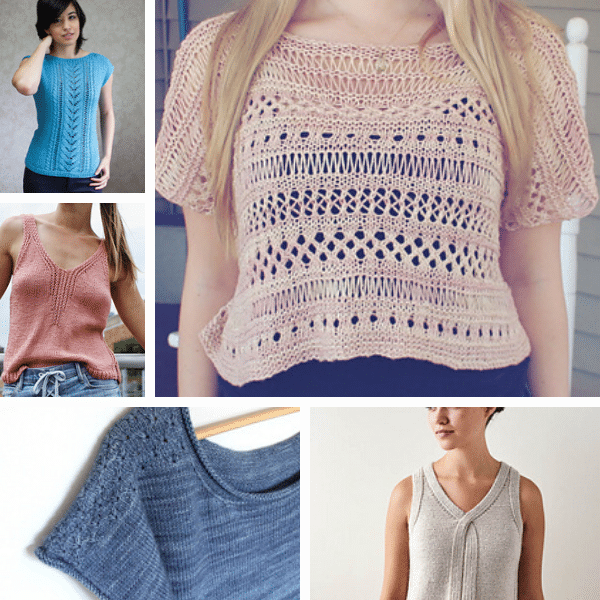 5 modèles de tops gratuits au tricot