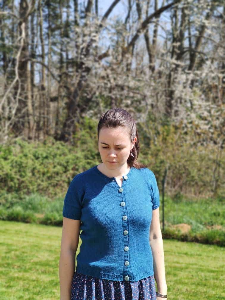 Libellula Tee, Tee shirt boutonné au tricot