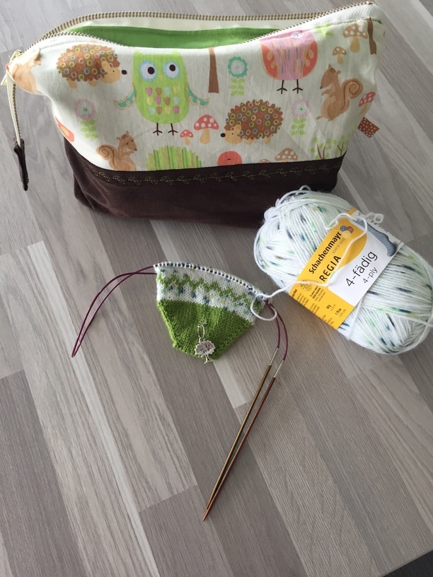 Perce neige socks , chaussettes en jacquard