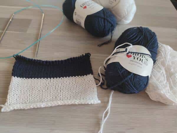 Brodiae, débardeur bicolore au tricot