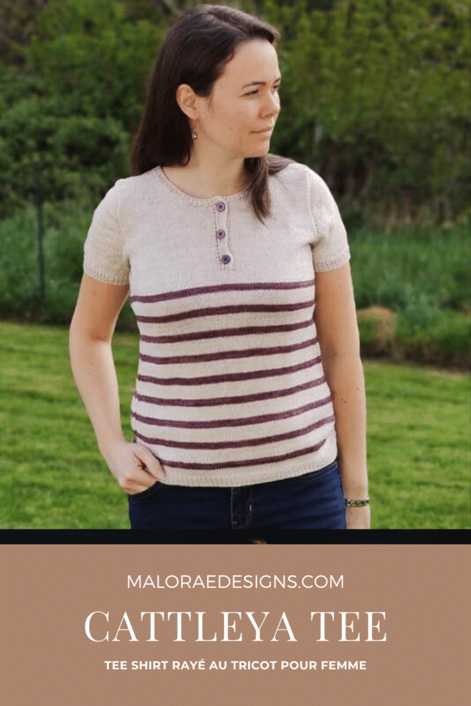 Cattleya Tee, polo au tricot pour femme