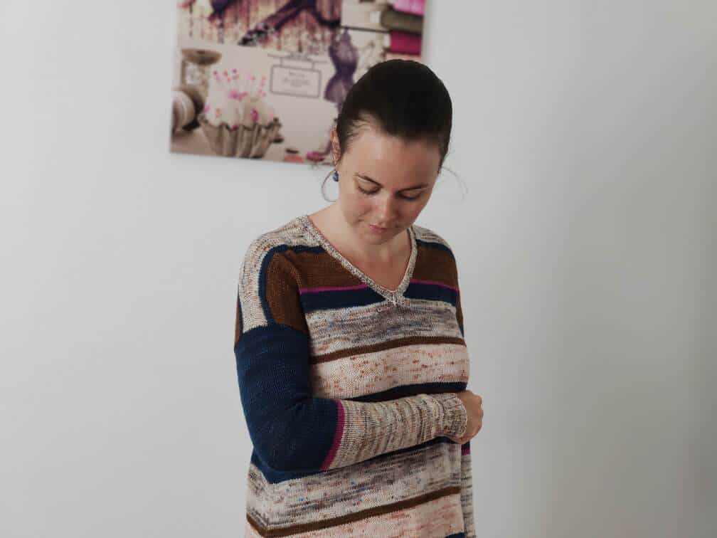 Pull Polygonia au tricot