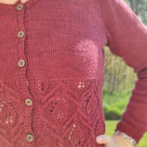 Gilet au tricot pour femme