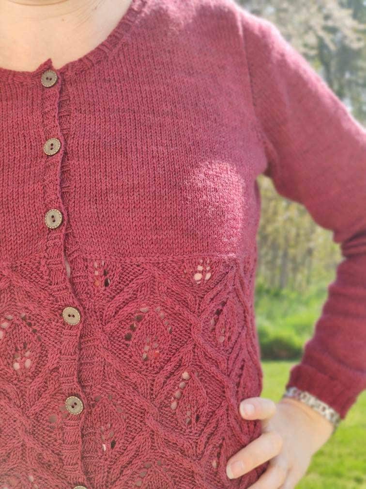 Gilet au tricot pour femme