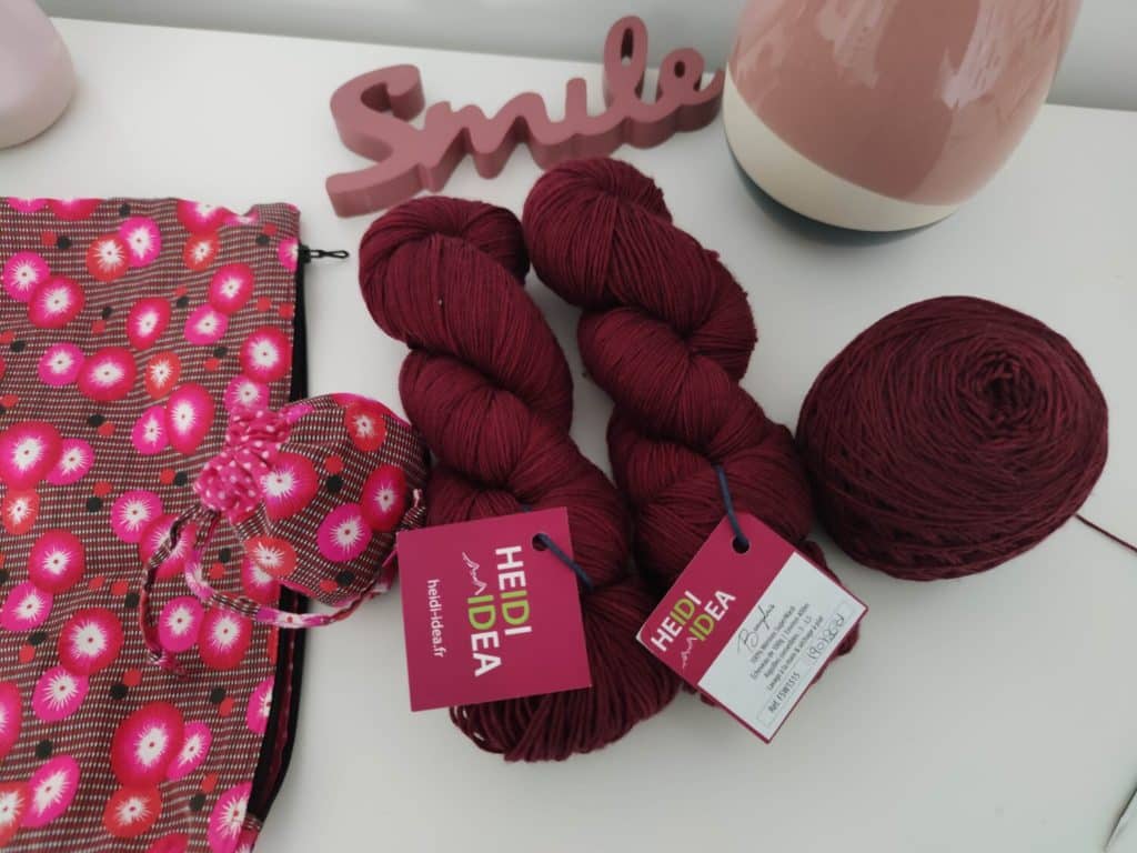 Laine Heidi idea coloris Beaujolais