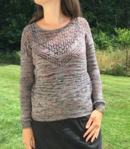 Pull au tricot pour femme
