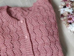 Albizia, un gilet délicat en dentelle au tricot
