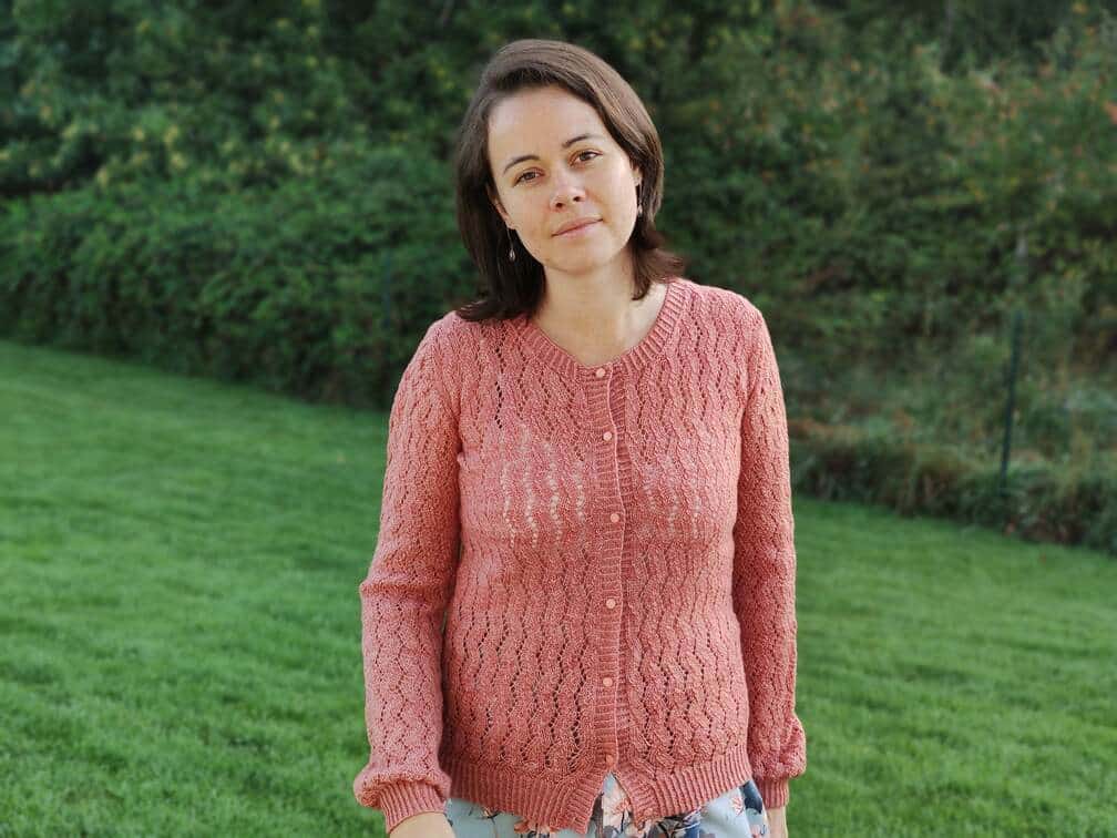 Albizia - Gilet en dentelle au trciot