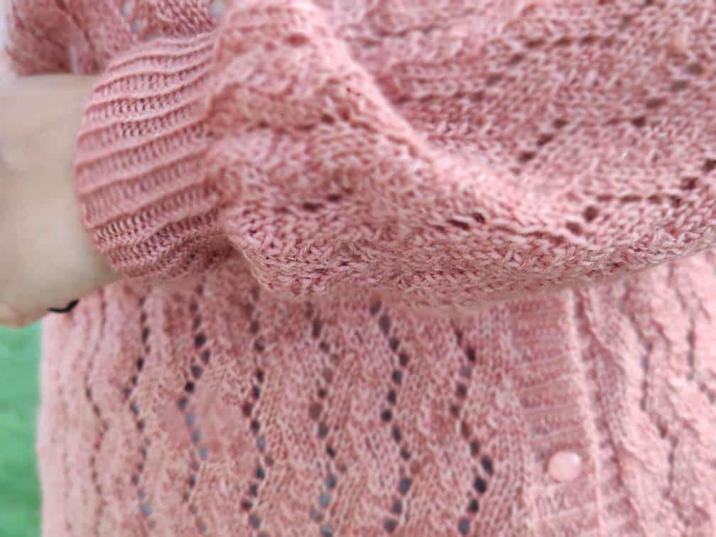 Albizia - gilet en dentelle au tricot pour femme