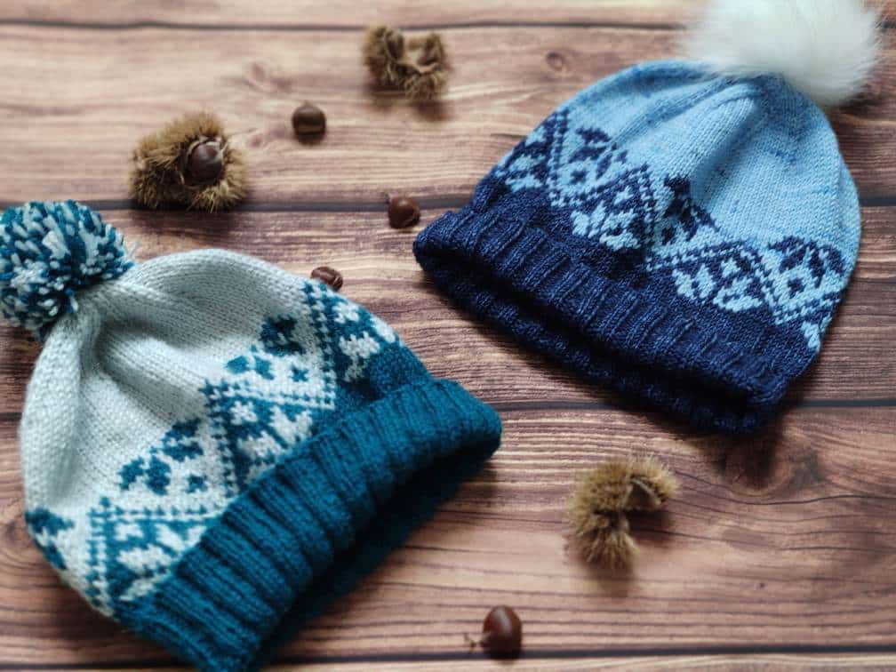 Ixia (hat) - bonnet tricoté en jacquard