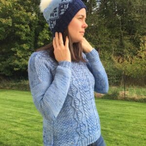 Ixia (hat) - bonnet tricoté en jacquard