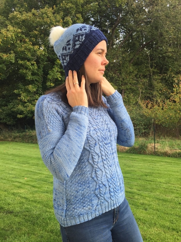 Ixia (hat) - bonnet tricoté en jacquard