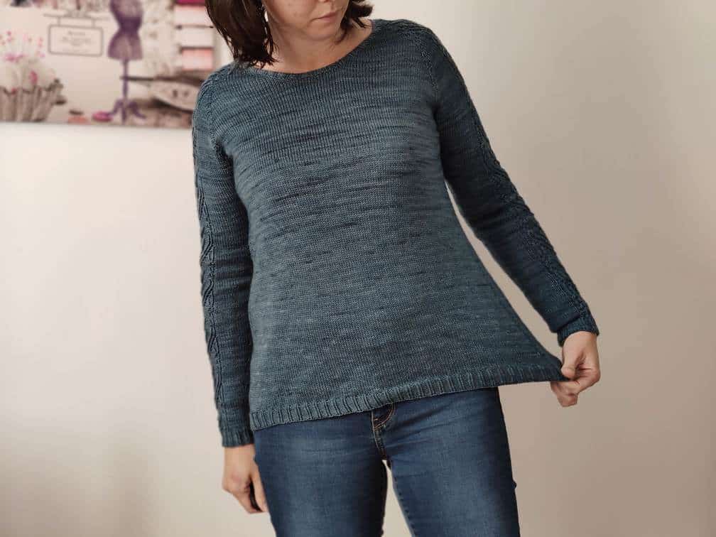 Hysope - Appel au test pull raglan en dentelle