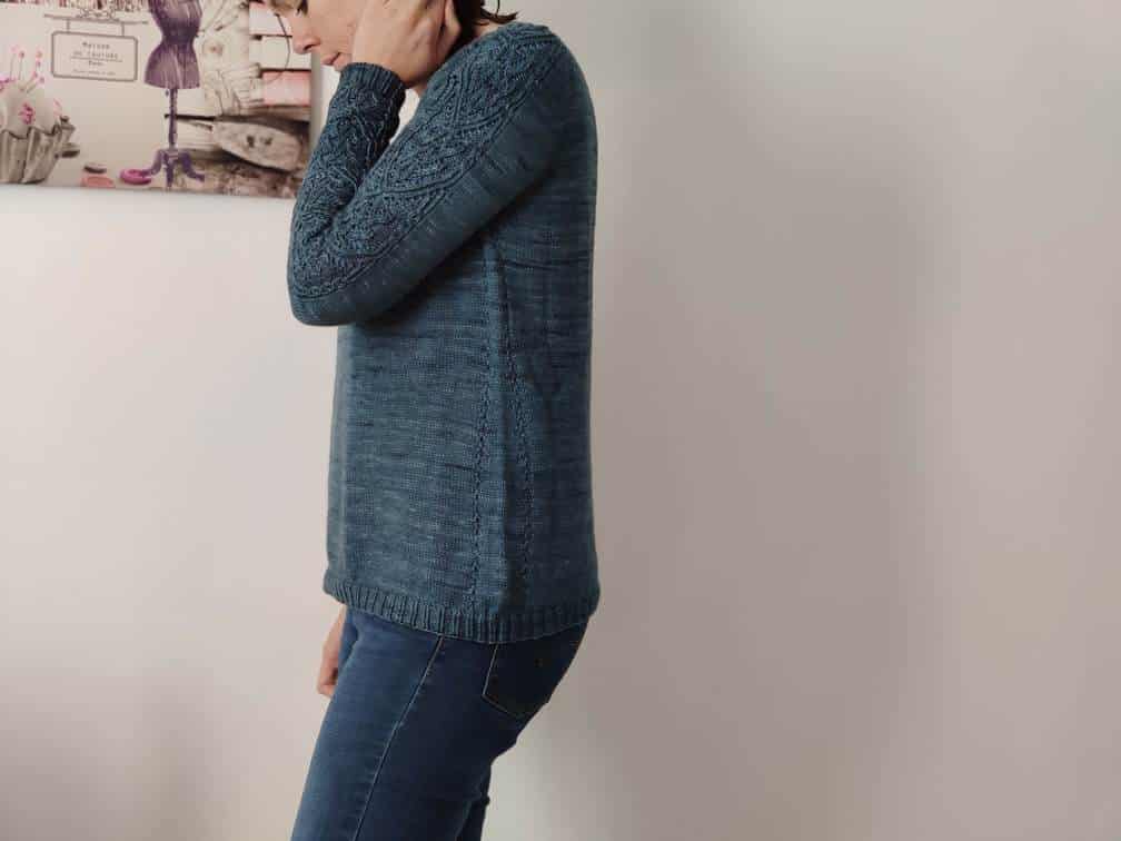 Hysope - Appel au test pull raglan en dentelle