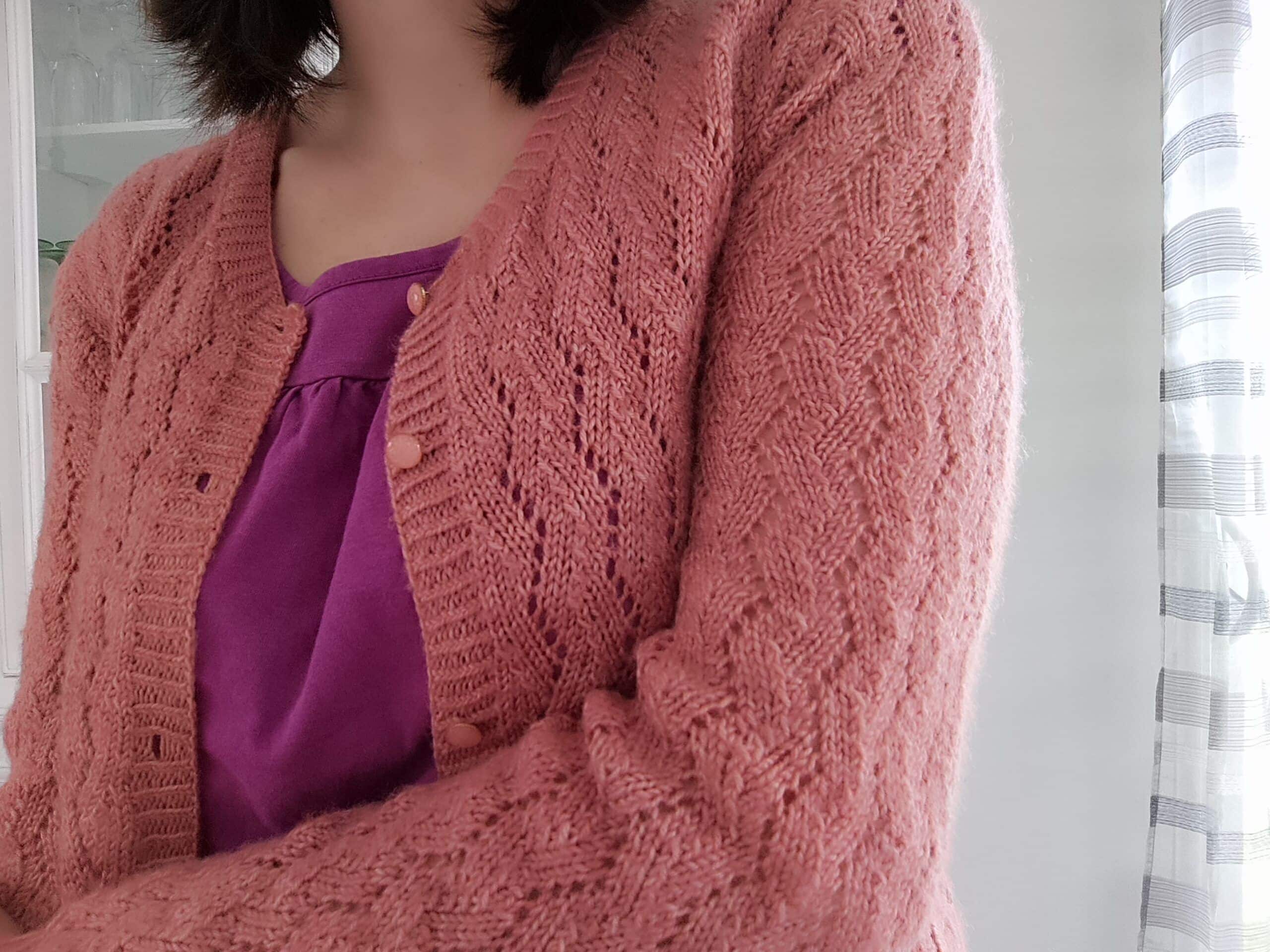Albizia - Patron de gilet en dentelle - Tricot - Maloraé Designs