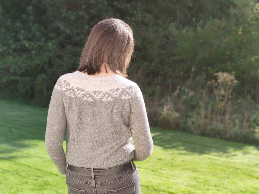 Ixia (sweater) - pull en yoke en jacquard