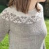 Ixia (sweater) - pull en yoke en jacquard