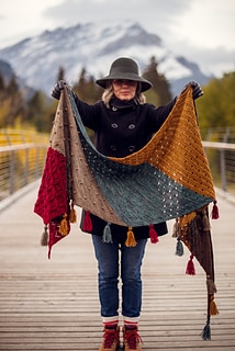 Moraine shawl - 10 châle au tricot pour l'automne