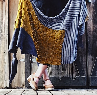 Teroldego - Châle au tricot pour l'automne