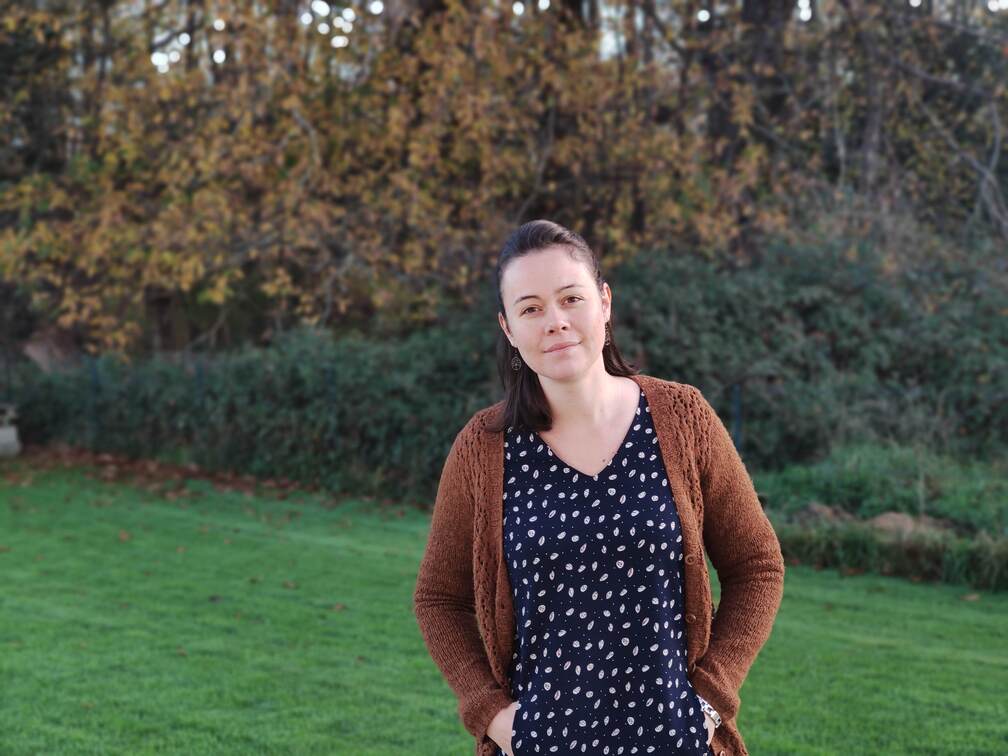 Tenue d'automne- Robe Raven LMV- Gilet Belladonna - Maloraé Designs