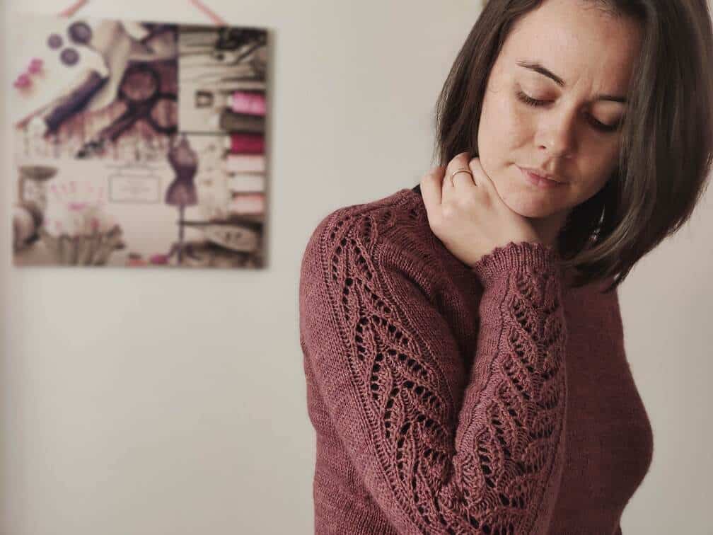 Maloraé Designs - Watsonia - Pull en dentelle et dents de chat au tricot pour femme