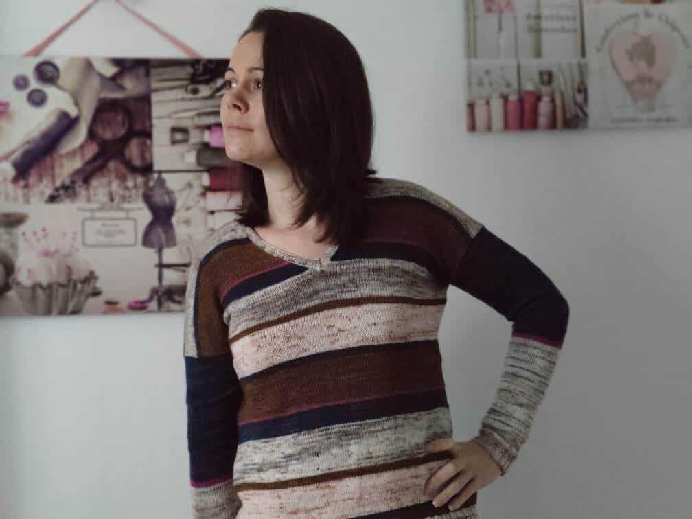 Polygonia - Pull rayé - Maloraé Designs