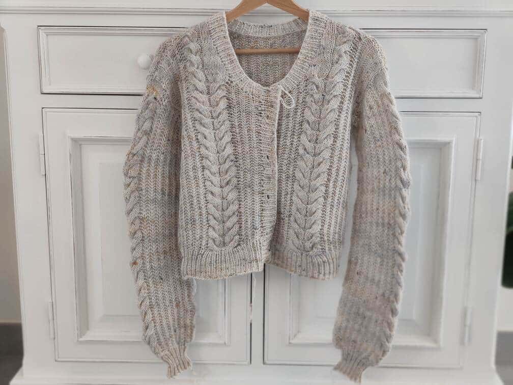 Linen cardigan - Tricot texture - Maloraé Designs