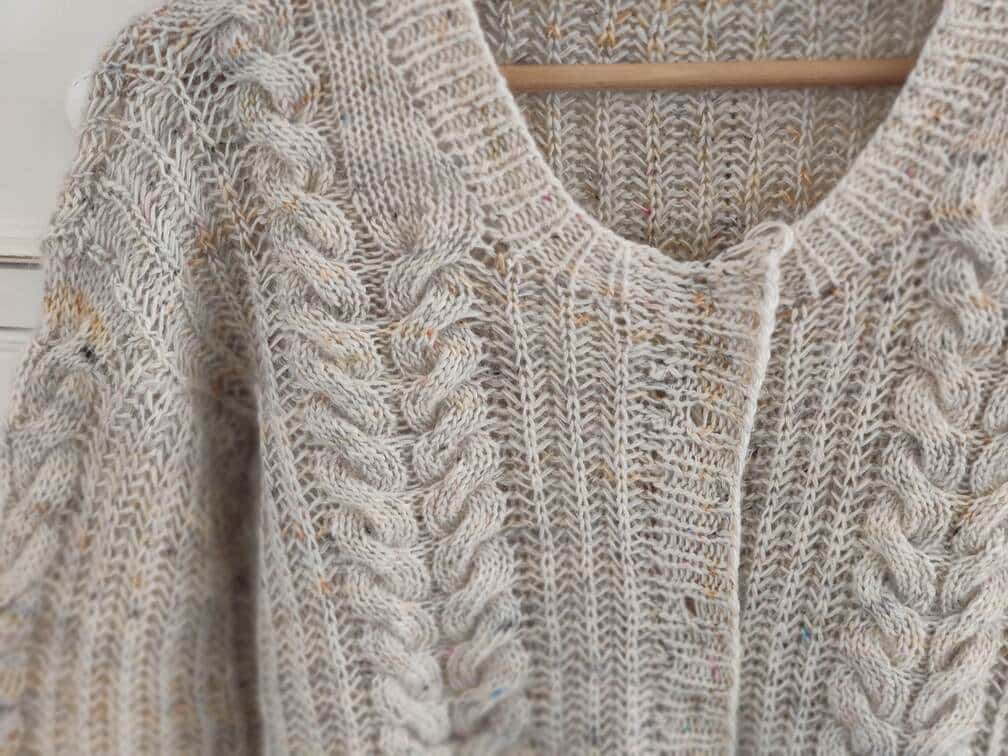 Linen cardigan - Tricot texture - Maloraé Designs