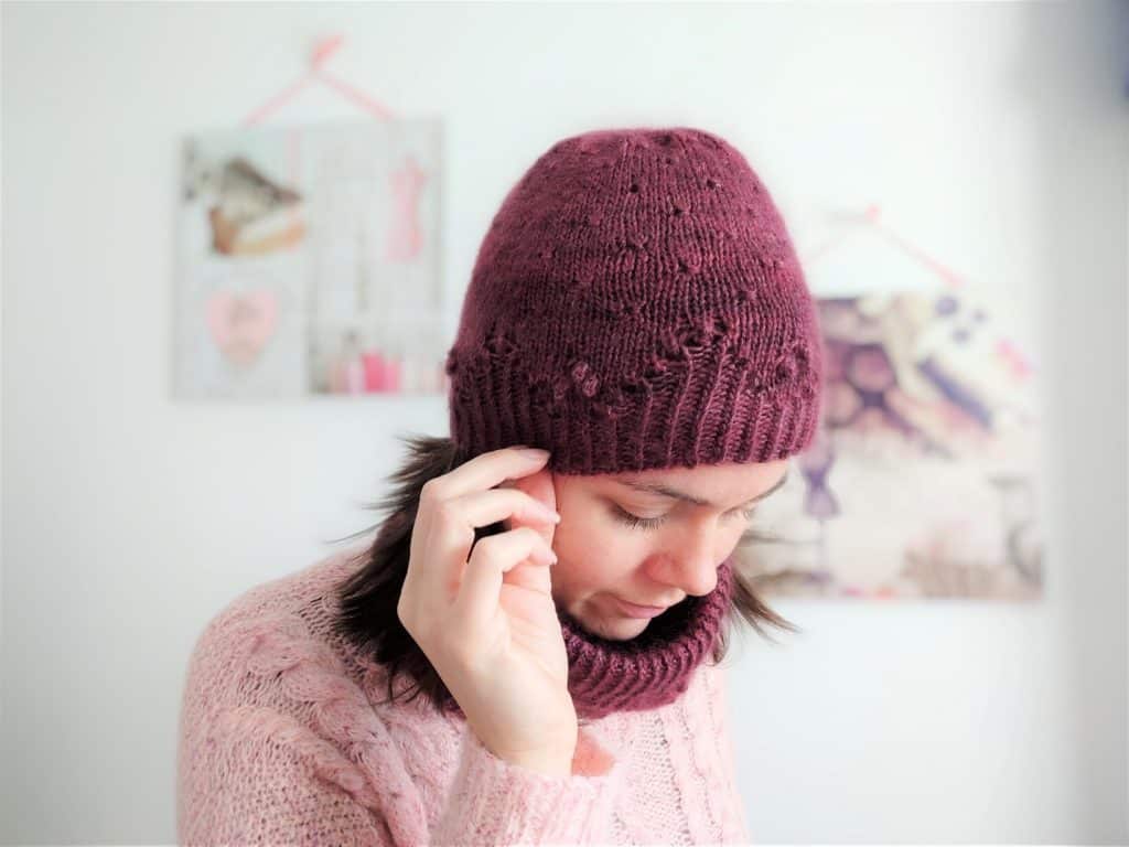 Malva hat & cowl - Duo moelleux au tricot - Maloraé Designs