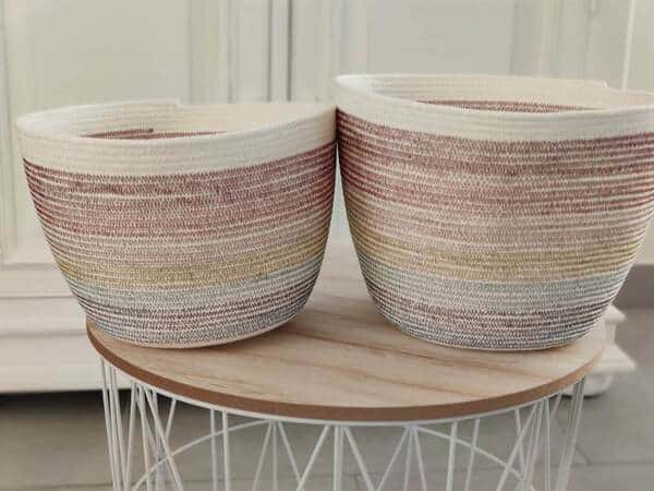 Panier en-cours en corde - Accessoires tricot - Maloraé Designs