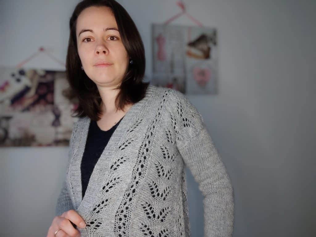 Gilet Fougère - Modèle au tricot - Maloraé Designs