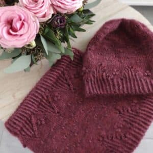 Malva hat & cowl - Modèles au tricot - Maloraé Designs