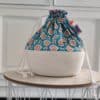 Panier à projets tricot - Fleuris - Rétro - Maloraé Designs