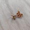 Duo d'anneaux marqueurs - Abeille et son miel- Tricot -Maloraé Designs