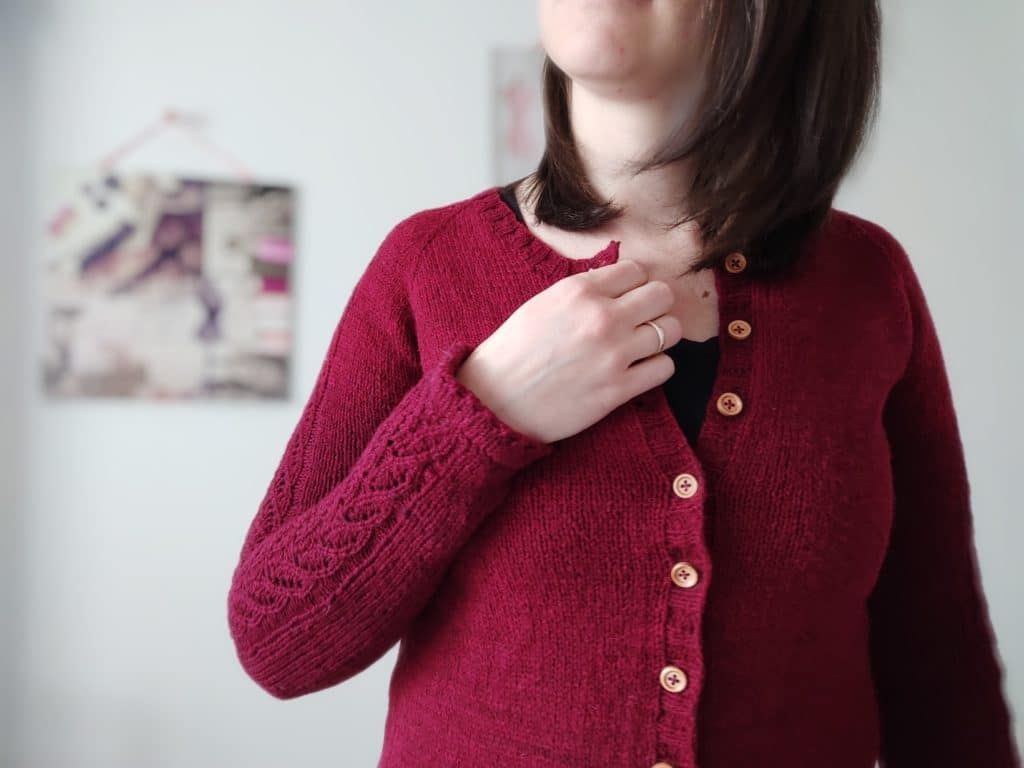 Watsonia cardigan - Gilet raglan au tricot - Femme - Maloraé Designs