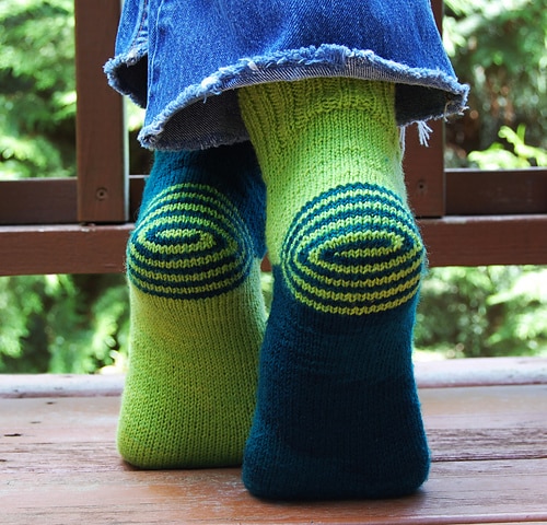 Double Heelix - Tricot chaussettes - Patrons gratuits - Maloraé Designs