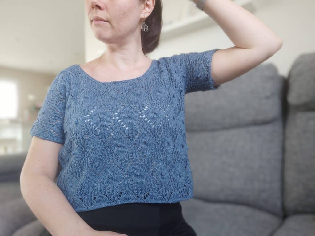 Lithoroda - Tee-shirt estival - Modèle tricot pour femme - Maloraé Designs