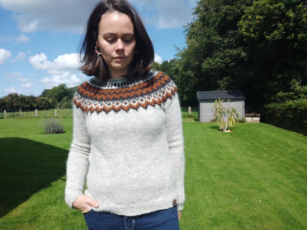 Uncinia -Pull jacquard femme au tricot - Maloraé Designs