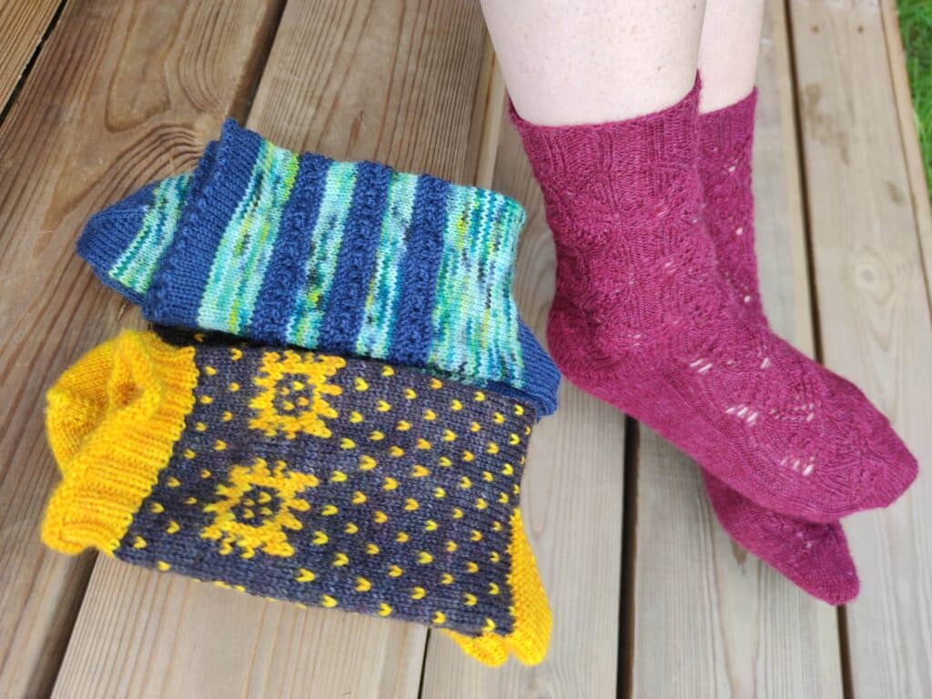 Collection patrons de tricot chaussettes - Maloraé Designs