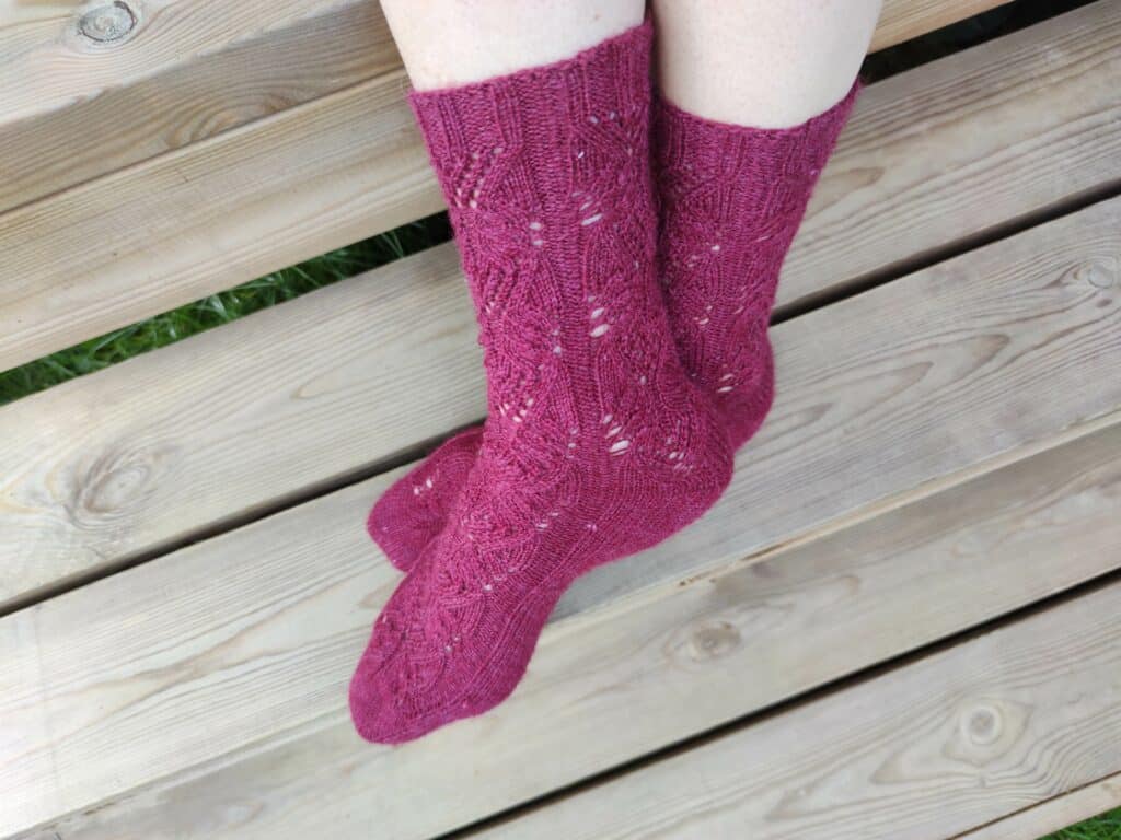 Chaussettes Amarante - Maloraé Designs