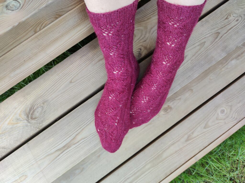 Chaussettes Amarante - Maloraé Designs