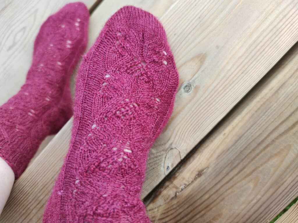 Chaussettes Amarante - Maloraé Designs
