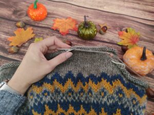 Little Uncinia- Pull jacquard tricot enfant - Maloraé designs
